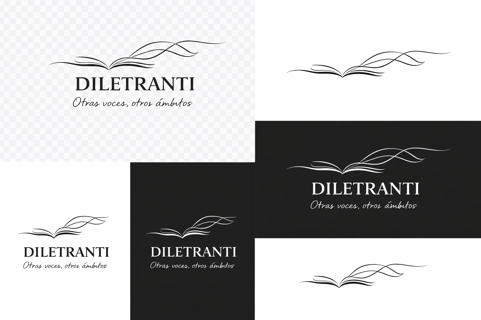 Diletranti, bocetos y versiones del sello editorial